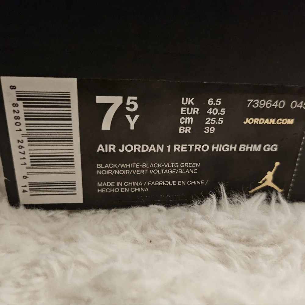 JORDAN 1 RETRO BHM (2016) (GS) - Picture 3 of 10